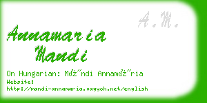 annamaria mandi business card